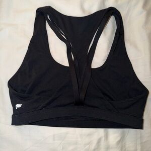 Fabletics Strappy Sports Bra Top - Black - Medium - Low impact